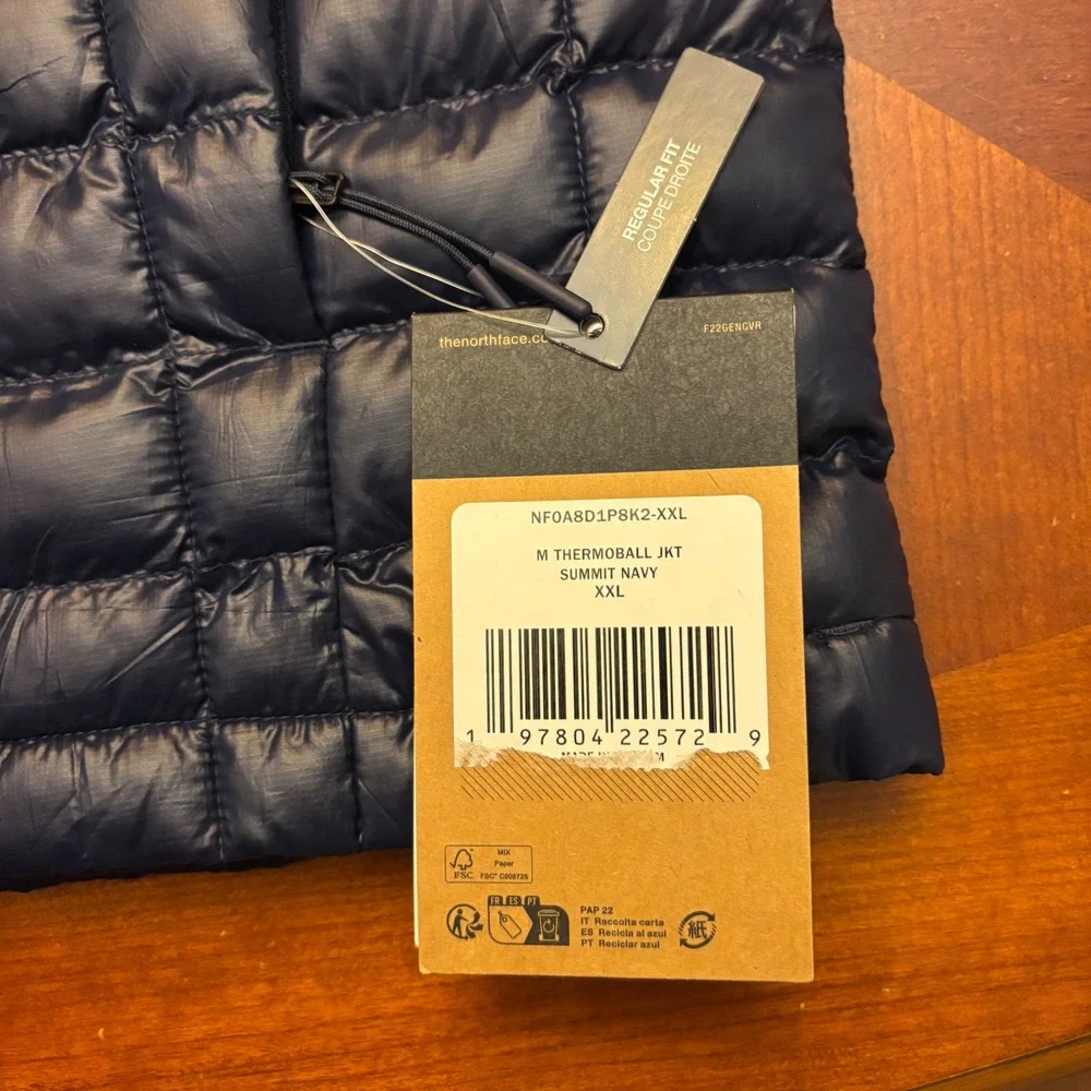 The North‎ Face | Mens NEW XXL | Navy ThermoBall Eco Jacket 2.0 | Urban Quilted